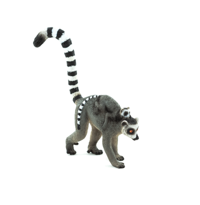 میمون دم حلقه لمور با بچه  موجو Ring Tailed Lemur with Baby 387237